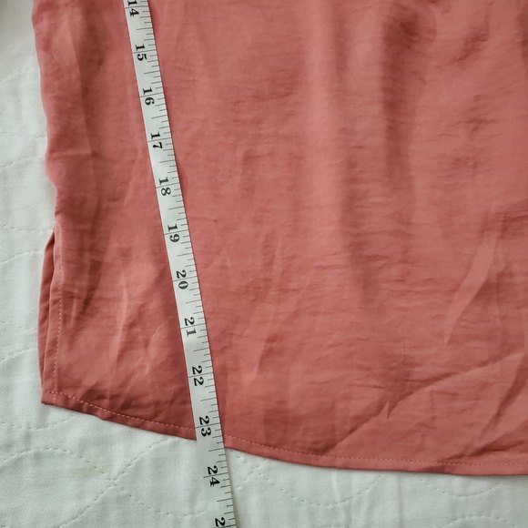 𝅺Ruffled Off-The-Shoulder Top blouse /salmon Pink/ size M - Picture 7 of 7